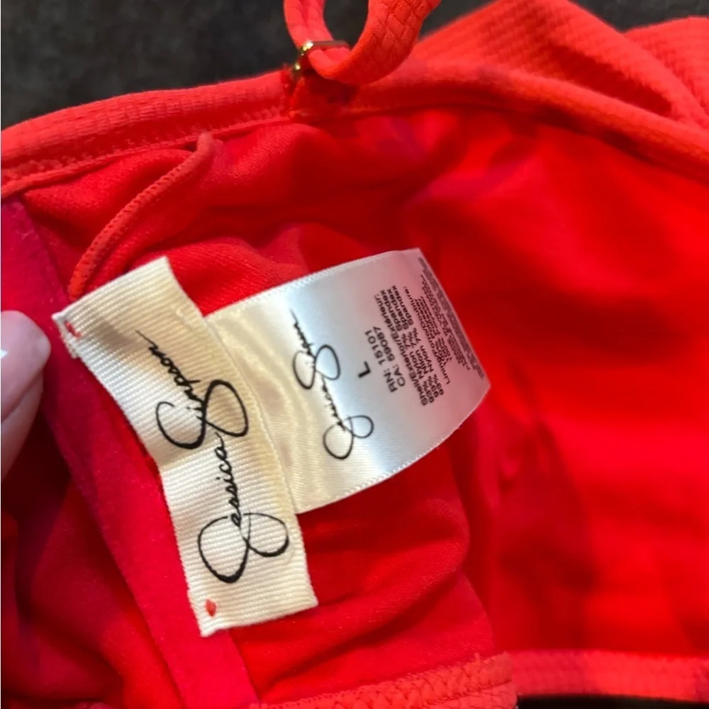 Jessica Simpson Vibrant Red Bikini Suit - Picture 3 of 5